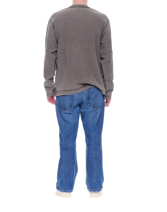 25SS 아토모 팩토리 긴팔 티셔츠 아토모팩토리 남성용 브라운-그레이 세라피노 티셔츠 PE25AFU26 마로네 - ATOMO FACTORY