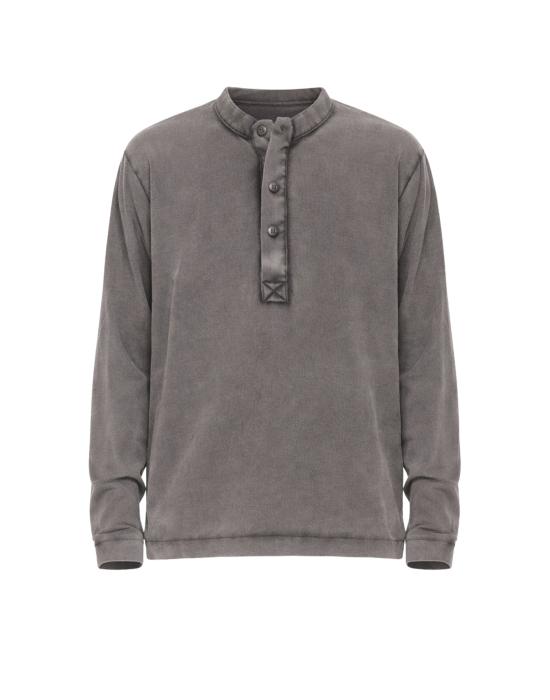 25SS 아토모 팩토리 긴팔 티셔츠 아토모팩토리 남성용 브라운-그레이 세라피노 티셔츠 PE25AFU26 마로네