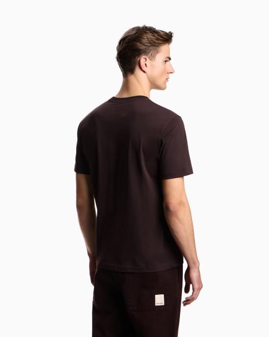 26SS 엠포리오 아르마니 반팔 티셔츠 EM003622 AF14836 M6185 Hamb marrone - EMPORIO ARMANI