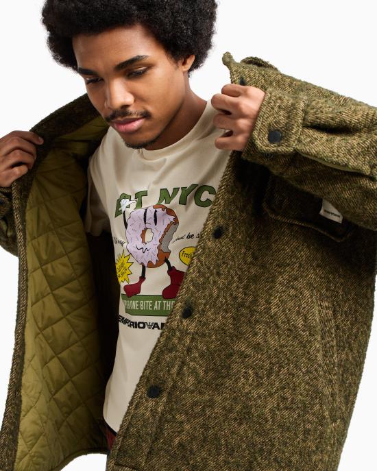 26SS 엠포리오 아르마니 반팔 티셔츠 EM003622 AF14836 M1183 Donut beige - EMPORIO ARMANI