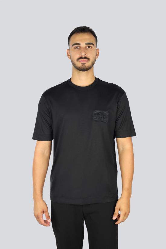 26SS 엠포리오 아르마니 반팔 티셔츠 EM002938 AF18312 UC001 Black - EMPORIO ARMANI