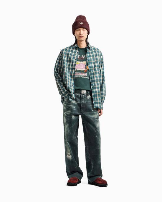 26SS 엠포리오 아르마니 반팔 티셔츠 EM003622 AF14836 M7111 Bread verde - EMPORIO ARMANI