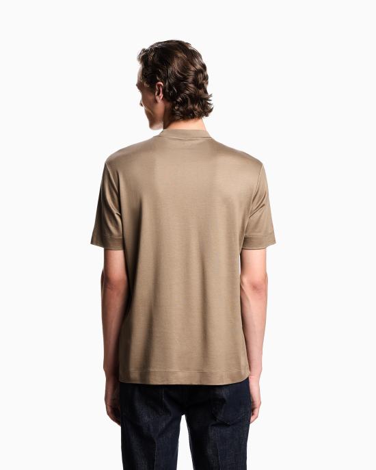 26SS 엠포리오 아르마니 반팔 티셔츠 EM003007 AF18312 U6189 Walnut - EMPORIO ARMANI