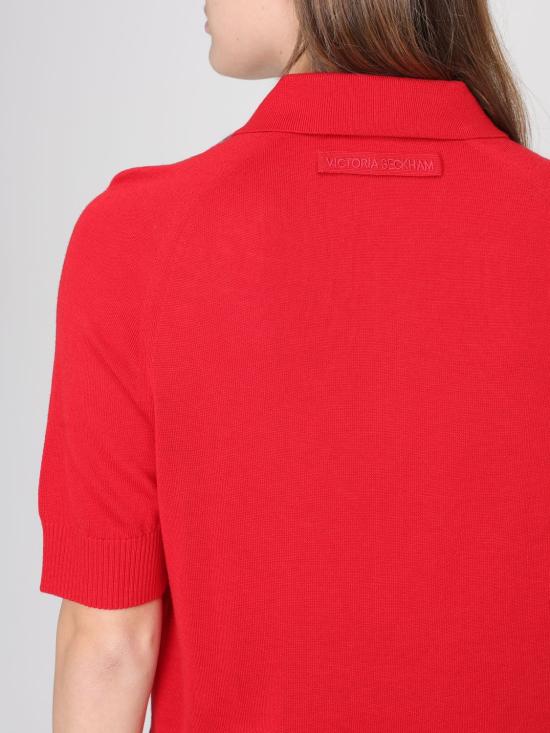 26SS 빅토리아 베컴 폴로 티셔츠 1126KTP007013A 9631 Red - VICTORIA BECKHAM