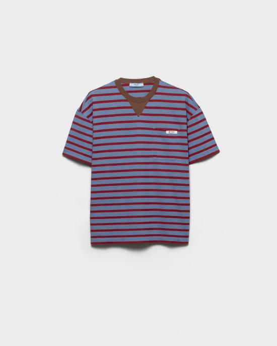 26SS 프라다 반팔 티셔츠 3575B18V8F04Y5 S OOO Light blue