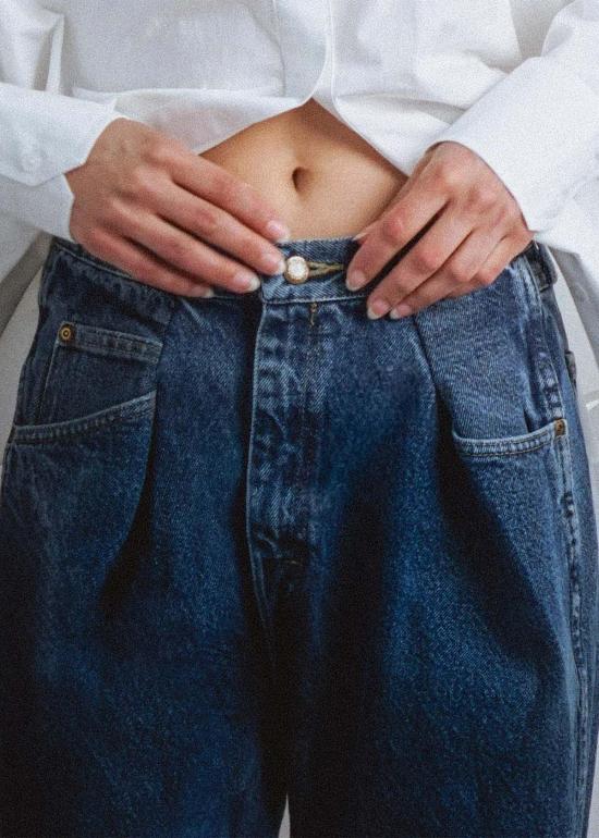  PROCHE 데님 팬츠 프로셰 플리츠 프론트 진 - OTHER BRANDS