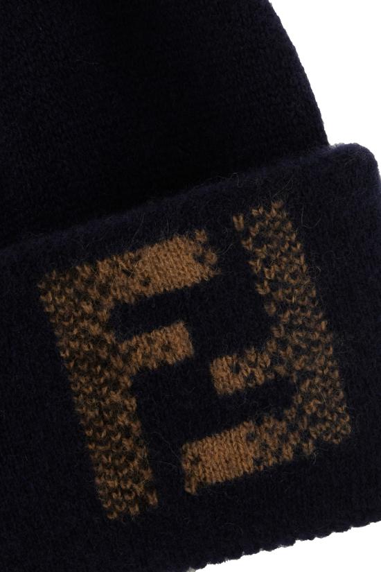 26SS 펜디 이어플랩 캡 FXQ335ATQD F0DE8 BLU MARRONE - FENDI