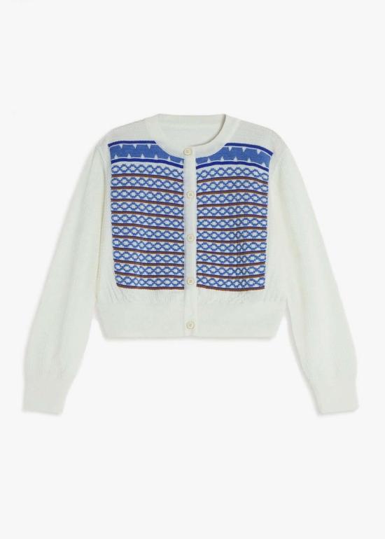  Le Mont St. Michel 가디건 르 몽 생 미셸 글로리나 카디건 오프 화이트 - OTHER BRANDS