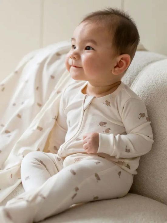  [키즈] 컬러드 오가닉스 라운지 웨어 키즈  페이튼 지퍼 슬리퍼 - COLORED ORGANICS