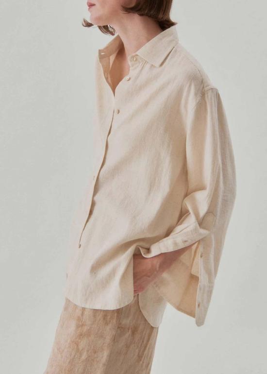  Nymane 탑 니메인 허튼 셔츠 내추럴 - OTHER BRANDS