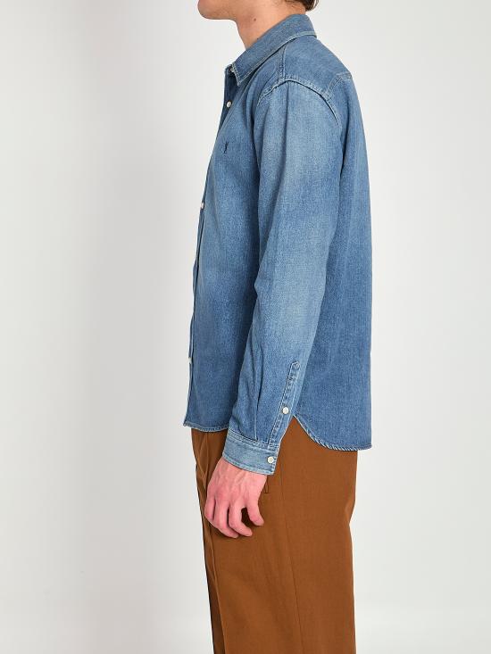 26SS 생로랑 긴팔 셔츠 862246 BLUE - SAINT LAURENT