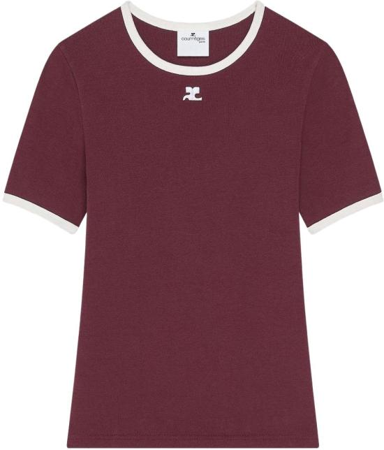 25FW 쿠레쥬 탑 125JTS017JS0203B213 MAROON