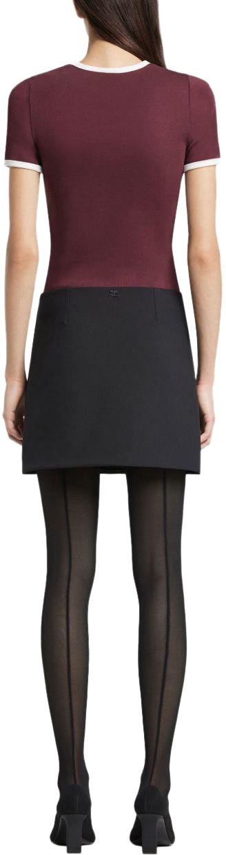 25FW 쿠레쥬 탑 125JTS017JS0203B213 MAROON - COURREGES