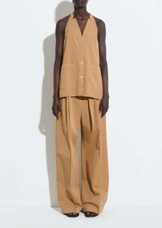  Pachute 스트레이트 팬츠 Christian Wijnants Paradisa 팬츠 카멜 - OTHER BRANDS