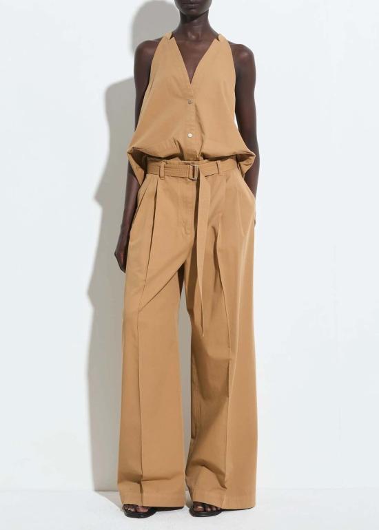  크리스티앙 뵈이넝스 블라우스 Christian Wijnants Terrica 탑 카멜 - CHRISTIAN WIJNANTS