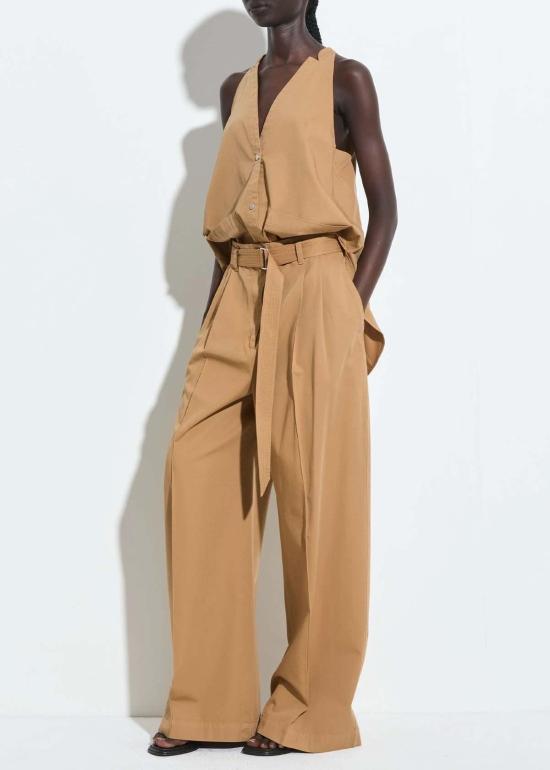  크리스티앙 뵈이넝스 블라우스 Christian Wijnants Terrica 탑 카멜 - CHRISTIAN WIJNANTS