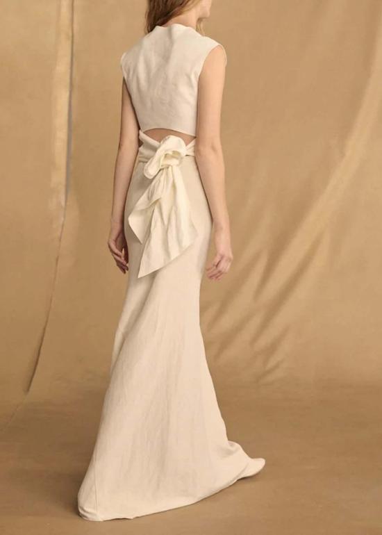  코타나 롱 스커트 코르타나 모나 스커트 아이보리 - CORTANA