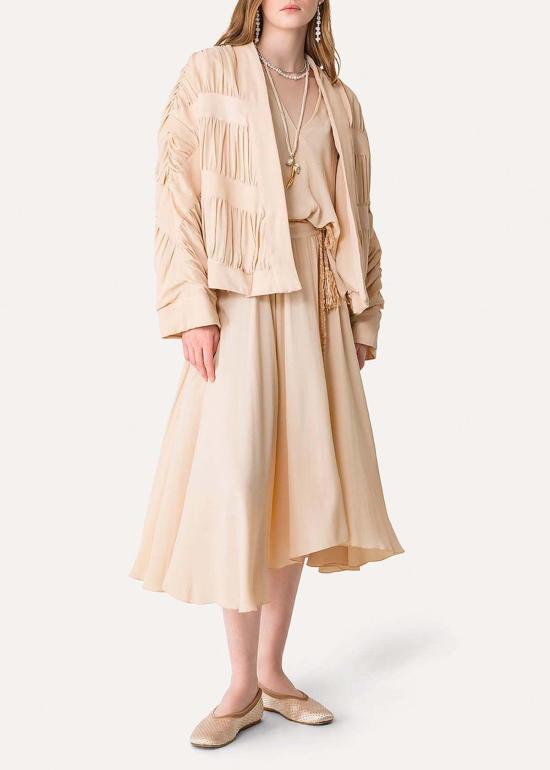  포르테포르테 롱 스커트 포르테 포르테 크레이프