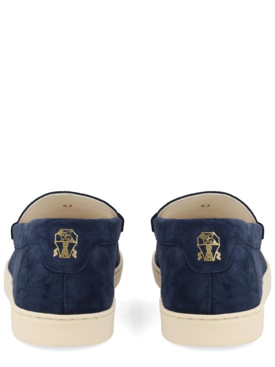 26FW 브루넬로 쿠치넬리 스웨이드 로퍼 스니커즈 MZUSOLP312 C8862 BLUE - BRUNELLO CUCINELLI