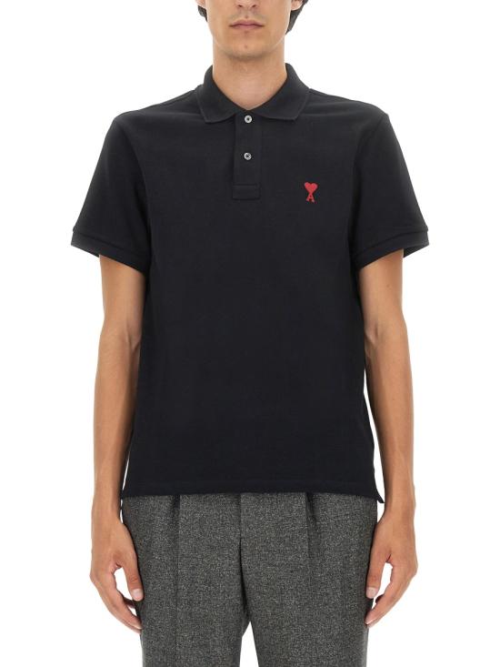 26SS 아미 폴로 티셔츠 BFUPL001 760001 BLACK - AMI