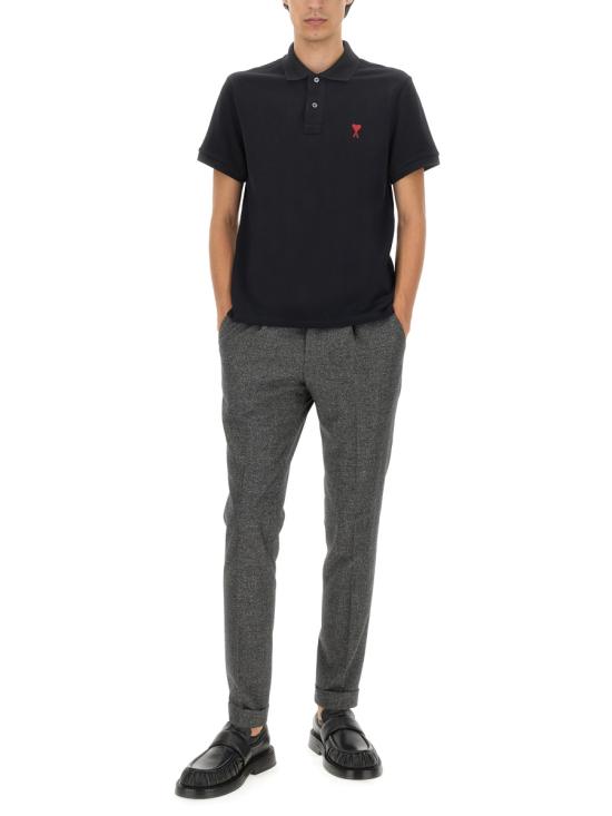 26SS 아미 폴로 티셔츠 BFUPL001 760001 BLACK - AMI