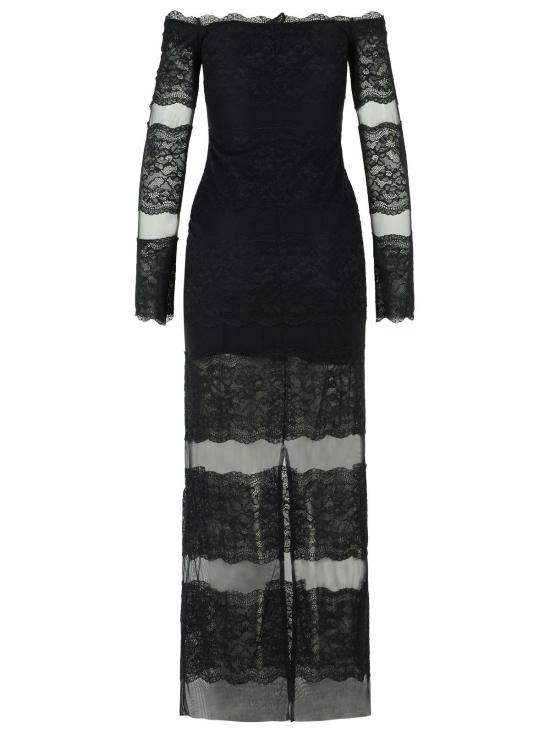 26SS 블루마린 롱 원피스 2A760AN0990 Black - BLUMARINE