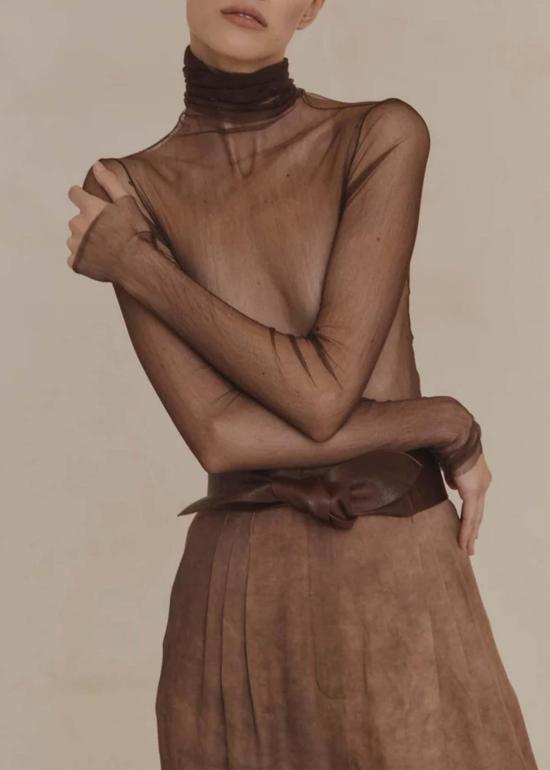  코타나 블라우스 코르타나 시스네 튤 탑