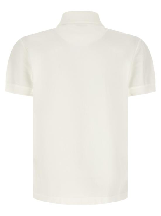 26SS 버버리 메탈릭 EKD 코튼 폴로 셔츠 8119009 CHALK WHITE DOM - BURBERRY