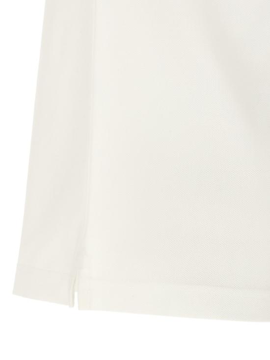 26SS 버버리 메탈릭 EKD 코튼 폴로 셔츠 8119009 CHALK WHITE DOM - BURBERRY
