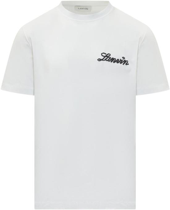 26SS 랑방 반팔 티셔츠 RMTS0012J316P2601 WHITE