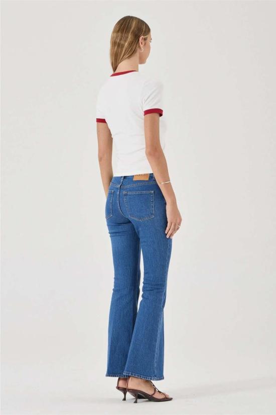  롤라스 데님 팬츠 다운타운 플레어 진 캐니언 스톤 - ROLLAS