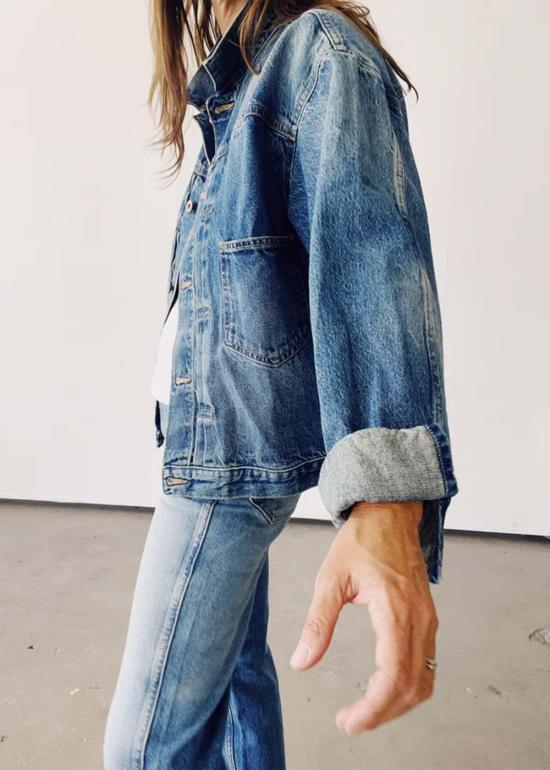  헤이갱 데님 자켓 데님 재킷 얼 - HEY GANG