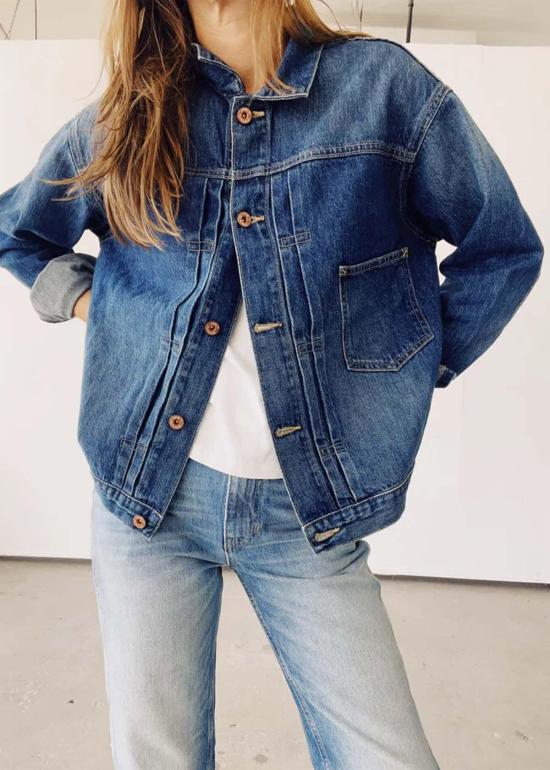  헤이갱 데님 자켓 데님 재킷 얼
