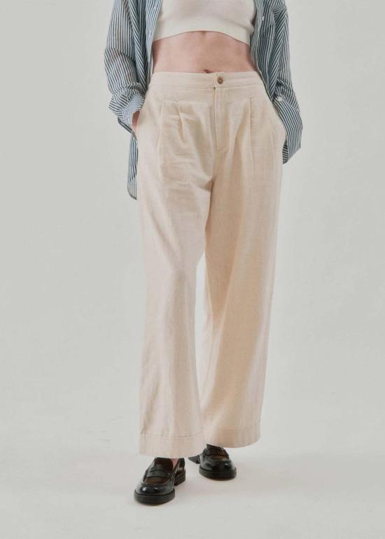  Nymane 스트레이트 팬츠 니마네 웨스 팬츠 내추럴 - OTHER BRANDS