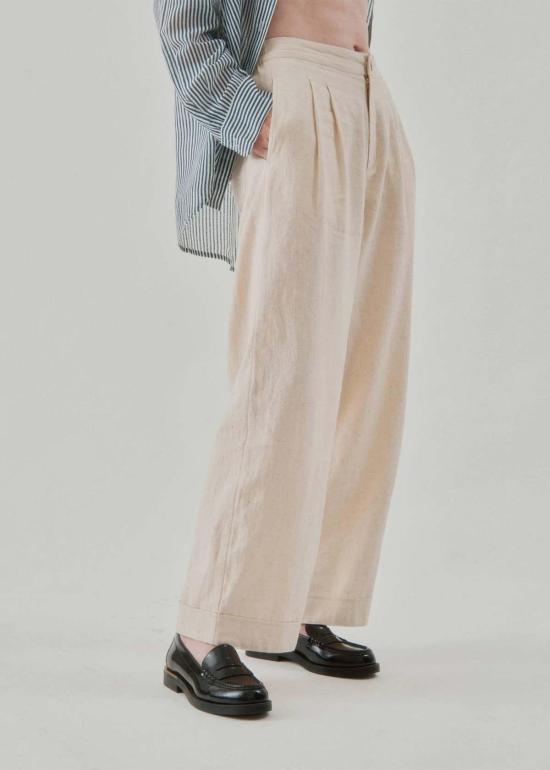  Nymane 스트레이트 팬츠 니마네 웨스 팬츠 내추럴 - OTHER BRANDS