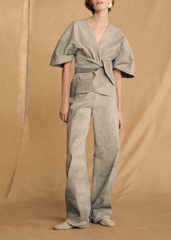  코타나 스트레이트 팬츠 코르타나 료 팬츠 아쿠아 - CORTANA