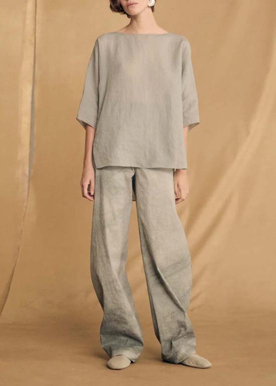  코타나 스트레이트 팬츠 코르타나 료 팬츠 아쿠아 - CORTANA