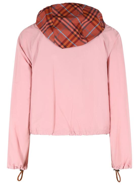 26SS 버버리 크롭 뉴콧 후드 자켓 8118253C4026 Pink - BURBERRY