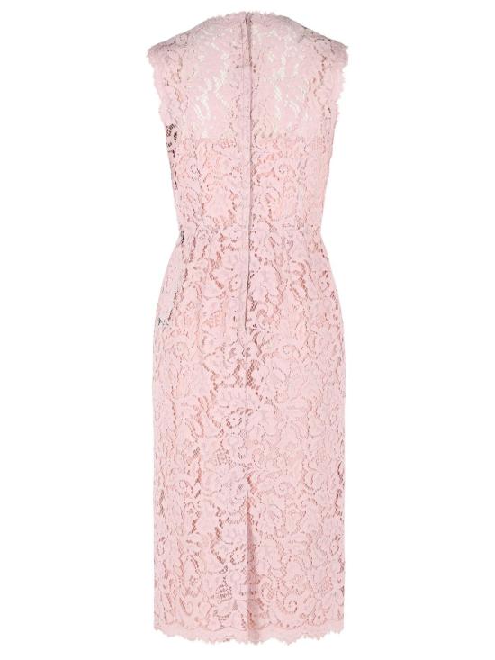 26SS 돌체앤가바나 미디 원피스 F6H0ZT HLMTBF1246 Pink - DOLCE & GABBANA