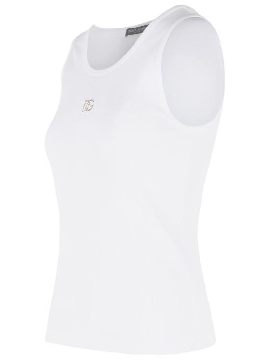 26SS 돌체앤가바나 탑 F8V40Z GDDL8W0800 White - DOLCE & GABBANA
