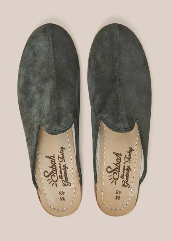  Sabah 뮬/슬리퍼 사바 워커 세인트 바바 그린 스웨이드 - OTHER BRANDS