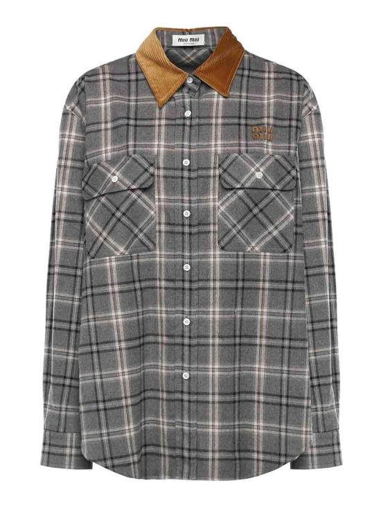 26SS 미우미우 셔츠 MK20101807F0480 Grey
