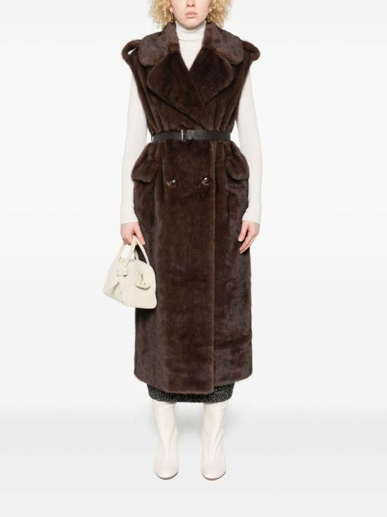  파로쉬 베스트 D410575PULSE808 Brown - PAROSH