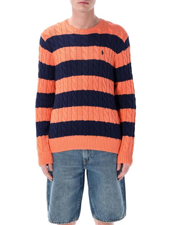 26SS 랄프 로렌 니트웨어 710B13897 001 ORANGE NAVY