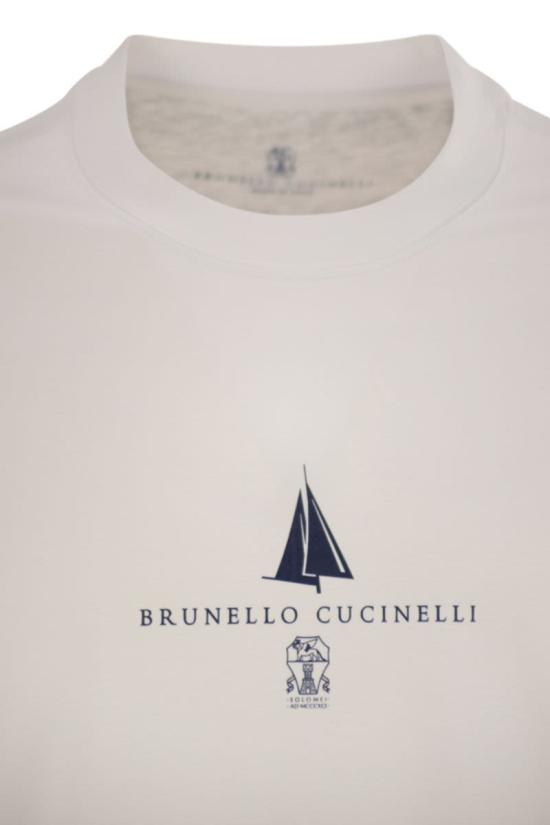 26SS 브루넬로 쿠치넬리 반팔 티셔츠 M0B138476P C6159 WHITE - BRUNELLO CUCINELLI