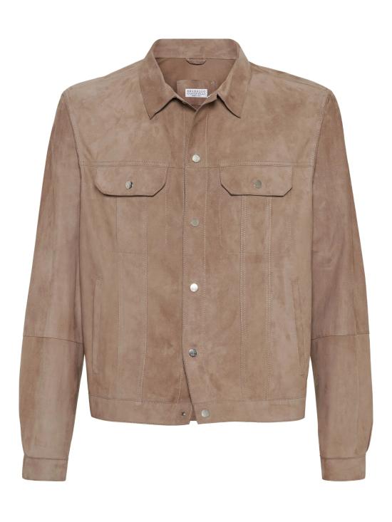 26SS 브루넬로 쿠치넬리 스웨이드 4포켓 블루종 MPCFN2042 C4248 BROWN