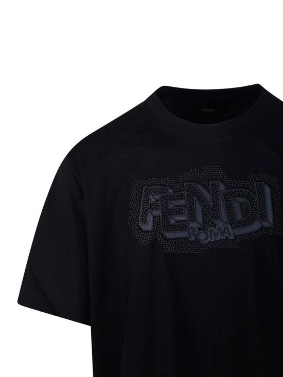 26SS 펜디 반팔 티셔츠 FY0936AW0W F0QA1 BLACK - FENDI