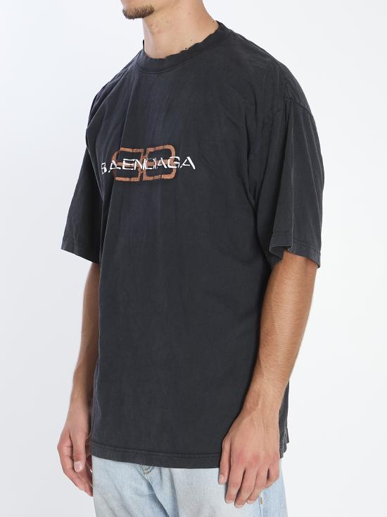 26SS 발렌시아가 반팔 티셔츠 764235TTVD6 1041 BLACK - BALENCIAGA