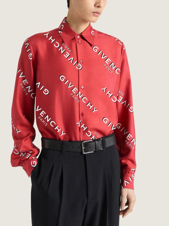 25FW 지방시 긴팔 셔츠 BM616K1673 600 RED - GIVENCHY