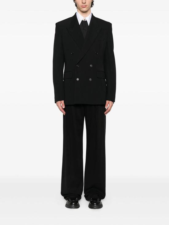 25FW 발망 긴팔 셔츠 FH1HS462CE48 EAB BLACK - BALMAIN